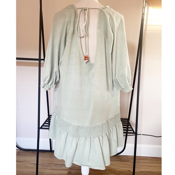 Free People Beach Mint Green Mini Dress Size Small - Picture 2 of 9
